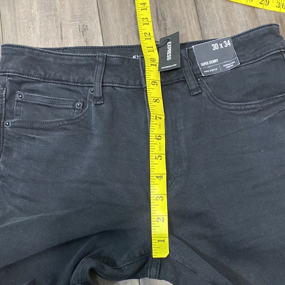 Express super skinny jeans in black 30x34 - Picture 6 of 7